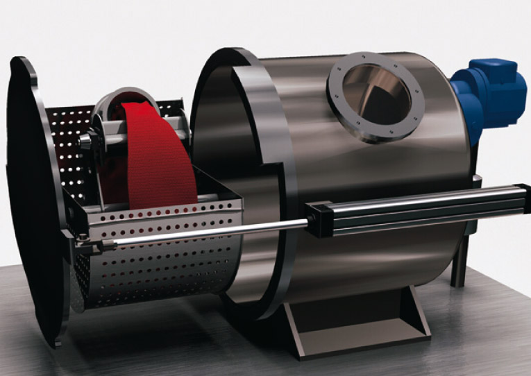 DYRAMA 4/R-JETFLOW: prima macchina per la tintura automatica di piccolo lotti di tessuti o maglieria. (1-10 kg.)