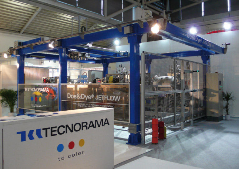 Presentata all’ITMA di Monaco la DOS&DYE® JETFLOW sistema per la gestione automatica nella tintura di piccole partite di tessuti e maglia